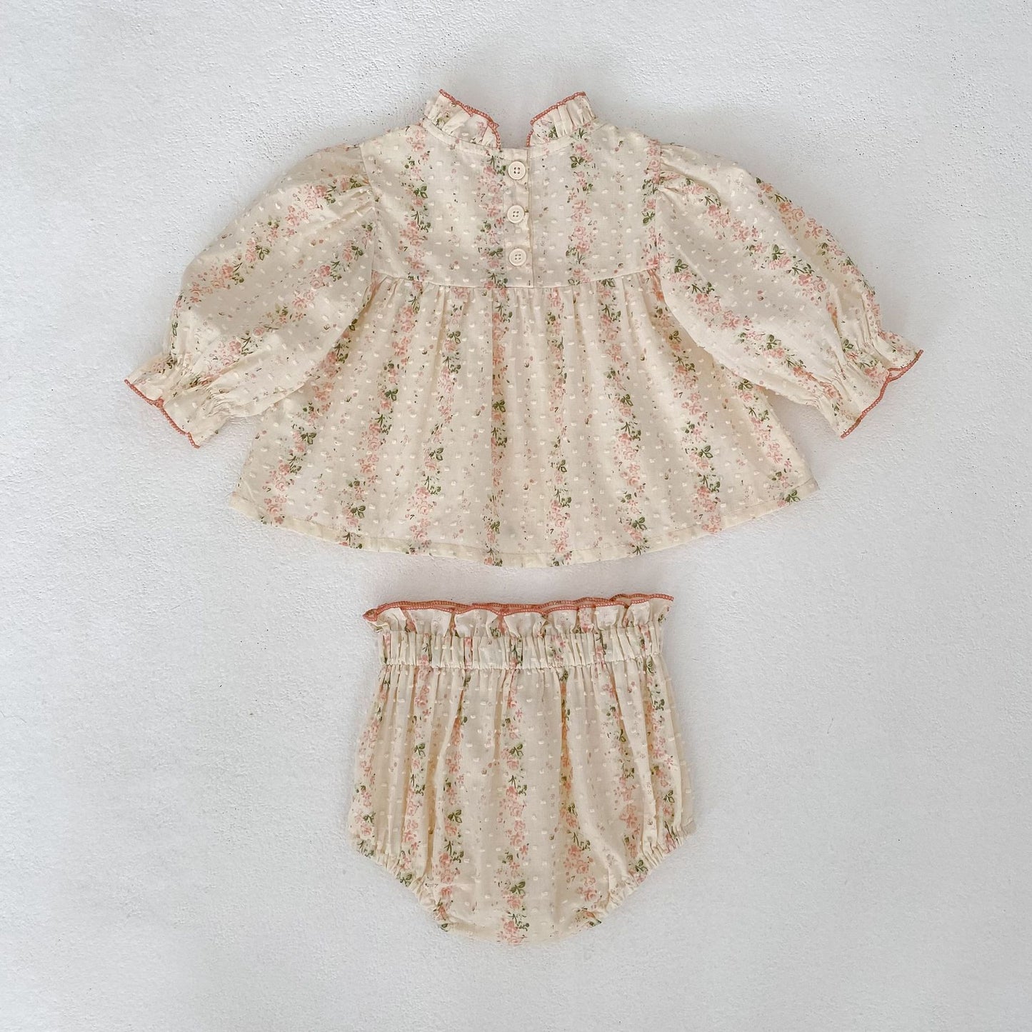 Spring Baby Kids Floral Pattern Long Sleeves Top Dress and Bloomers Clothing Set for Girls, MyKids-USA®, Baby & Toddler Outfits, MyKids-USA -  -  -  -  -  -  - .