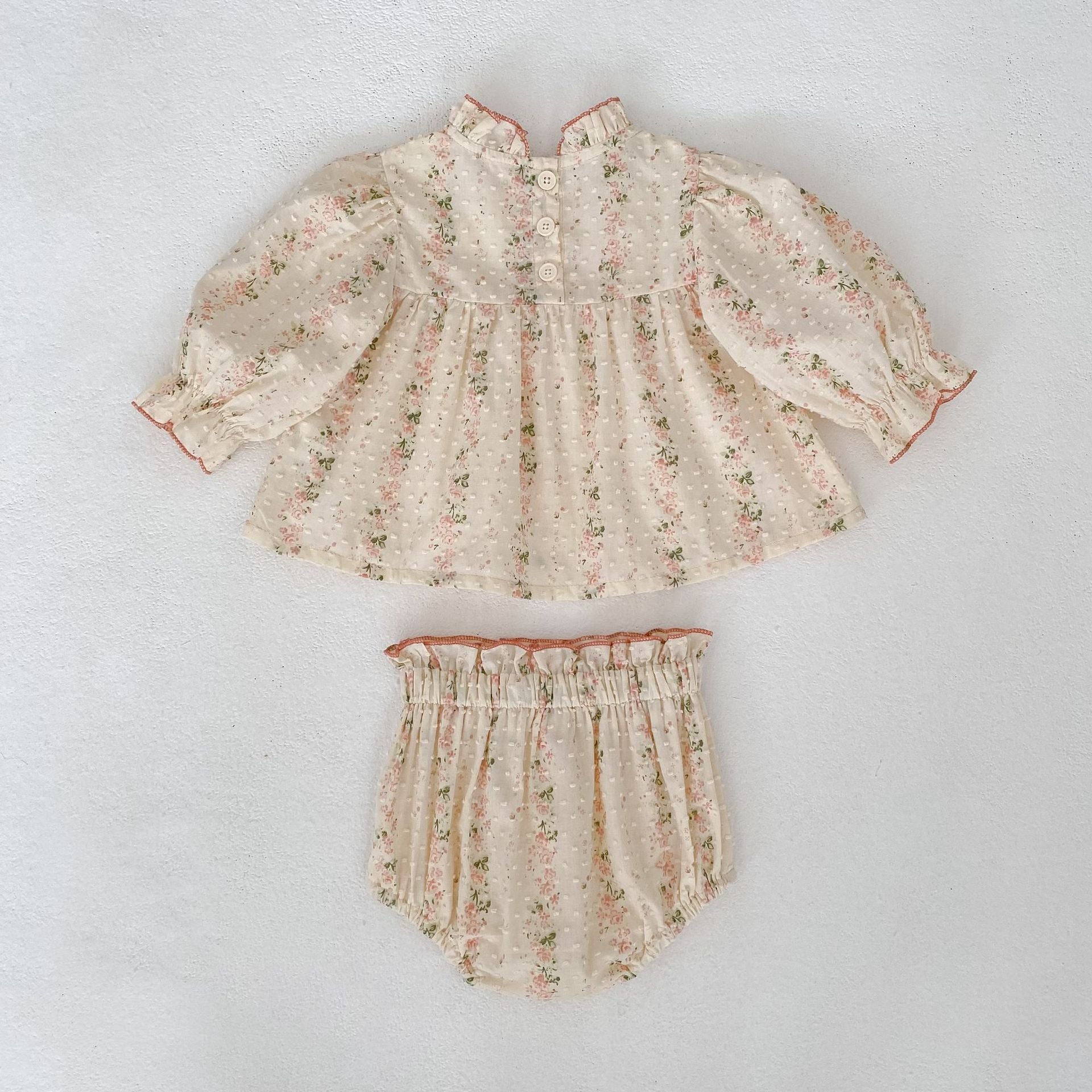 Spring Baby Kids Floral Pattern Long Sleeves Top Dress and Bloomers Clothing Set for Girls, MyKids-USA®, Baby & Toddler Outfits, MyKids-USA -  -  -  -  -  -  - .