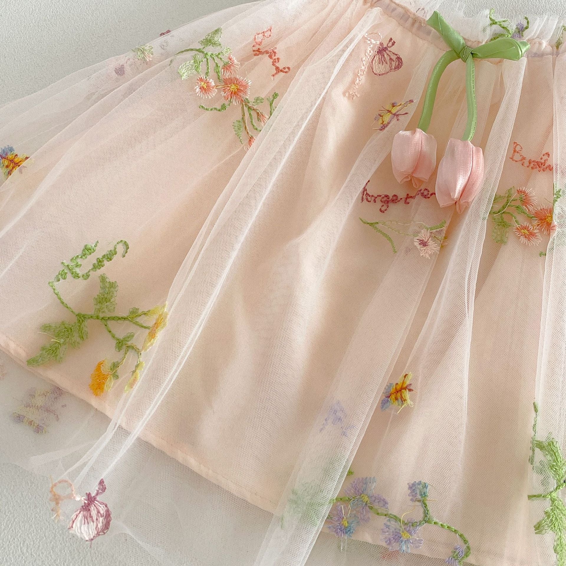 Summer Arrival Baby Girls Fly Sleeves Flowers Pattern Tulle Dress with Hat, MyKids-USA®, Baby & Children's Dresses, MyKids-USA -  -  -  -  -  -  - .