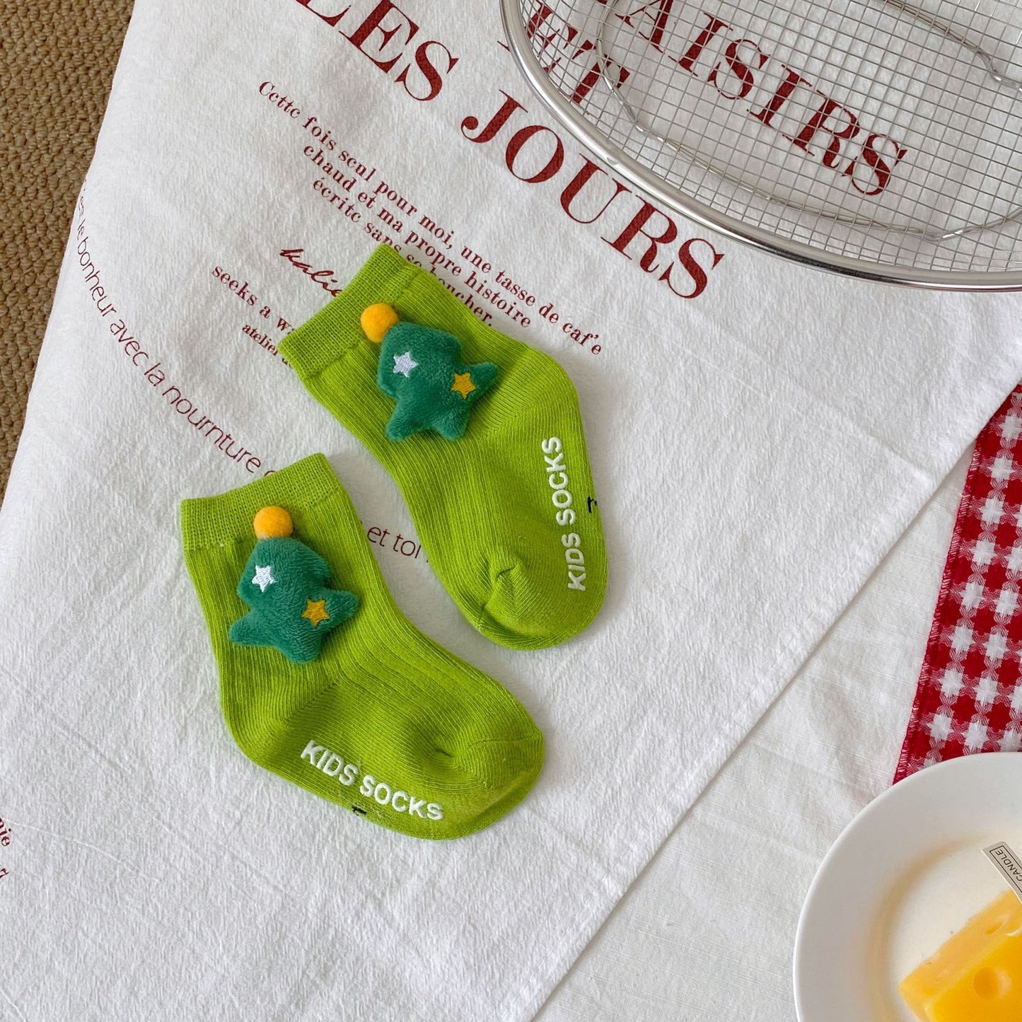 Autumn and Spring Baby Unisex Breathable Simple Cartoon Pattern Socks, MyKids-USA®, Baby & Toddler Socks & Tights, MyKids-USA - Size/Age - S (0-1Y) - Color - Green -  -  - TR2512062305-F.