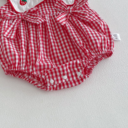 Arrival Summer and Spring Baby Girls Plaid Sleeveless Bodysuit, MyKids-USA®, Bodysuits, MyKids-USA -  -  -  -  -  -  - .