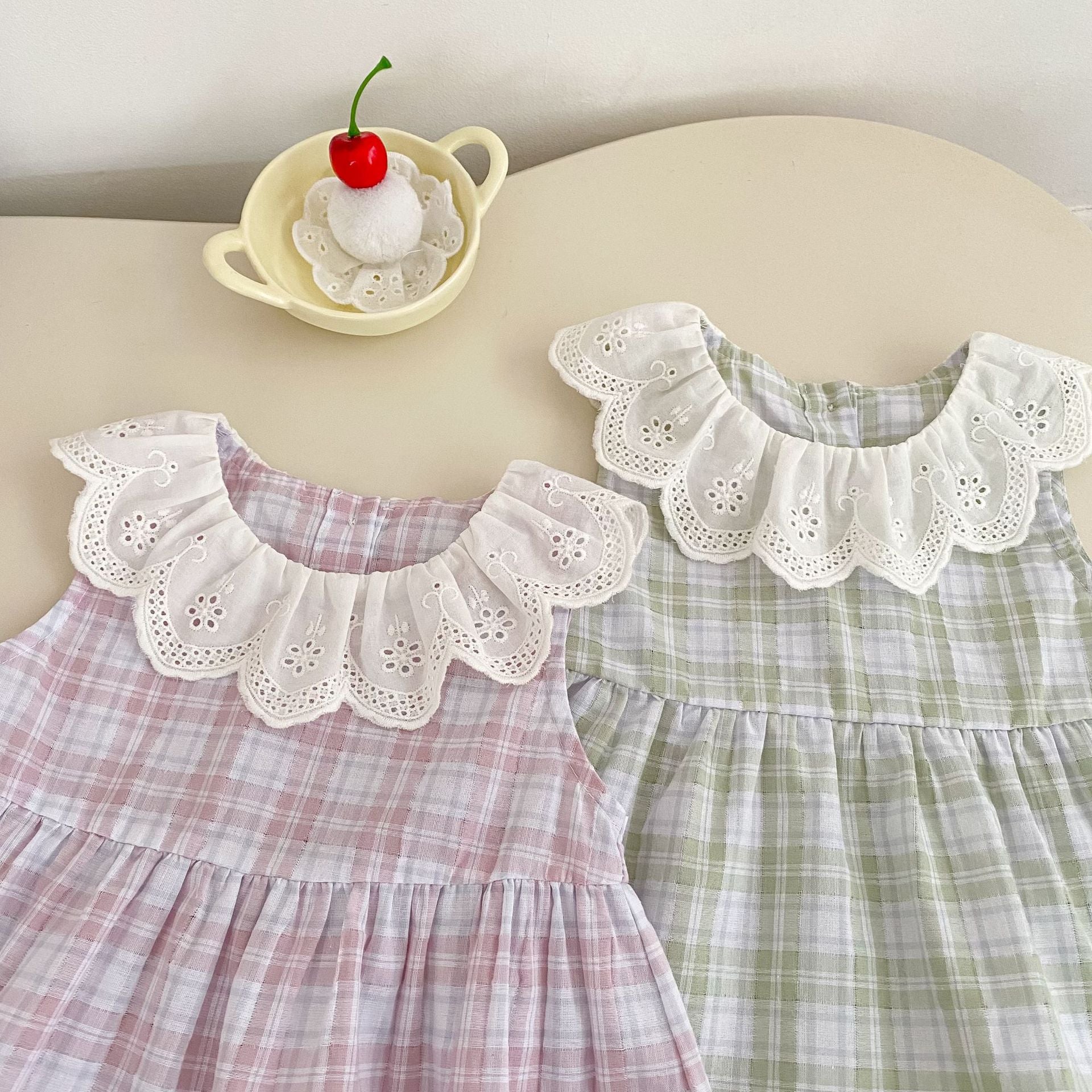 Arrival Summer Baby Kids Girls Sleeveless Plaid Pattern Top and Pants Clothing Set, MyKids-USA®, Baby & Children's Outfits, MyKids-USA -  -  -  -  -  -  - .
