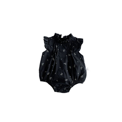 Summer Arrival Baby Girls Fly Sleeves Ruffle Neck Floral Bodysuit, MyKids-USA®, Bodysuits, MyKids-USA -  -  -  -  -  -  - .