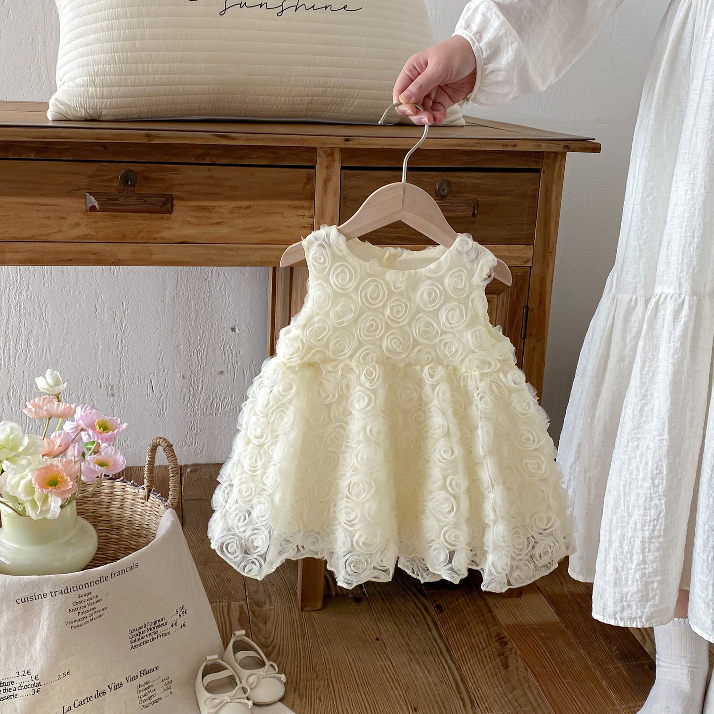 Summer Arrival Baby Girls Sleeveless Flowers Pattern Tulle Dress, MyKids-USA®, Baby & Toddler Dresses, MyKids-USA -  -  -  -  -  -  - .