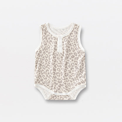 Summer Arrival Baby Sleeveless Floral and Animals Pattern Bodysuits, MyKids-USA®, Baby & Children's One-Pieces, MyKids-USA - Size/Age - 59 (0-3M) - Color - Apricot -  -  - TR2605182214-A.