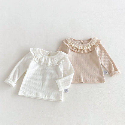 MyKids-USA® Arrival Autumn Princess Style Baby Girl Base Layer Top