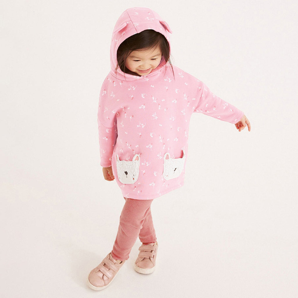 Autumn Cute Floral Pattern Hoodie Clothing Sets