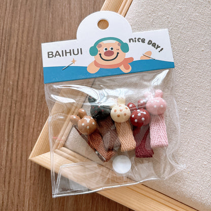 Collection of Versatile Cute Cartoon Small Children’s Star Hair Clip and Lace Baby Headband, MyKids-USA®, Hair Pins, Claws & Clips, MyKids-USA - Size/Age - Average Size (0-12Y） - Color - Coffee -  -  - TR2411201359-D.