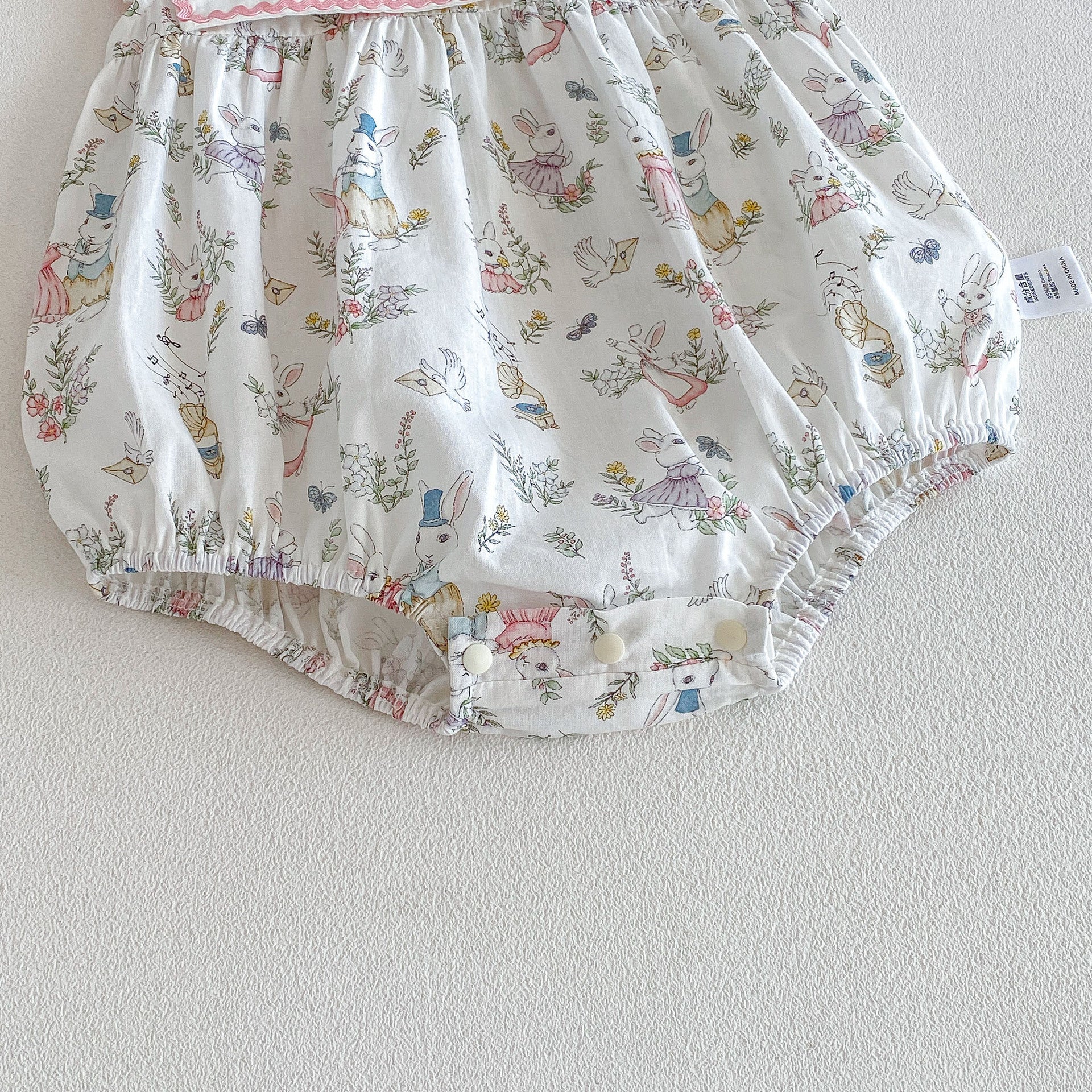 Design Summer Baby Kids Girls Sleeveless Rabbits and Floral Pattern Bodysuit, MyKids-USA®, Bodysuits, MyKids-USA -  -  -  -  -  -  - .