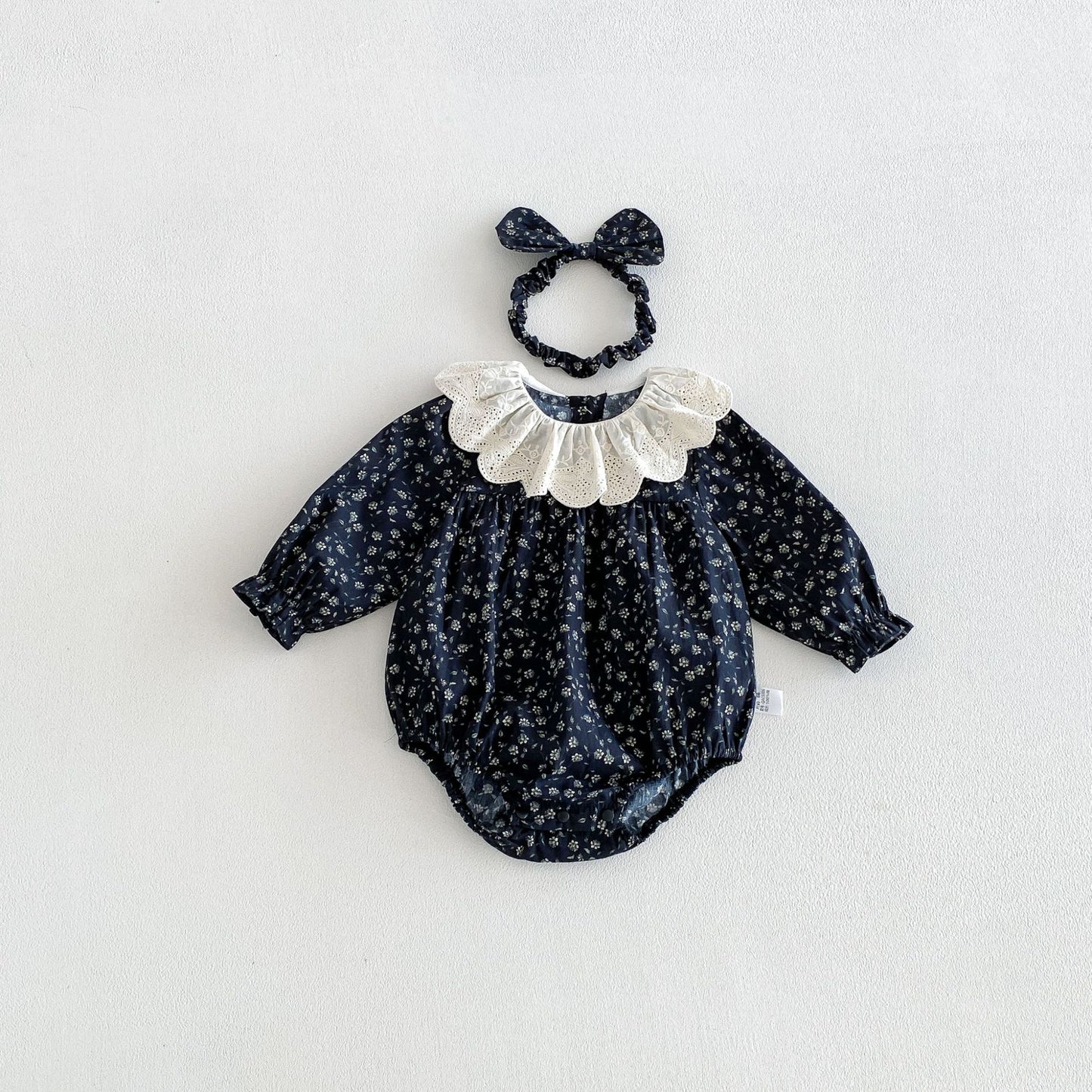 MyKids-USA® Autumn Arrival Baby Girls Long Sleeves Cute Color Patchwork Floral Bodysuit