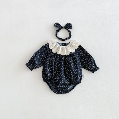 MyKids-USA® Autumn Arrival Baby Girls Long Sleeves Cute Color Patchwork Floral Bodysuit