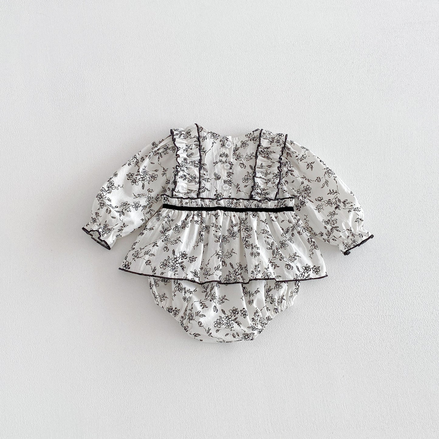 Spring Arrival Baby Girls Long Sleeves Crew Neck Floral Bodysuit, MyKids-USA®, Bodysuits, MyKids-USA -  -  -  -  -  -  - .