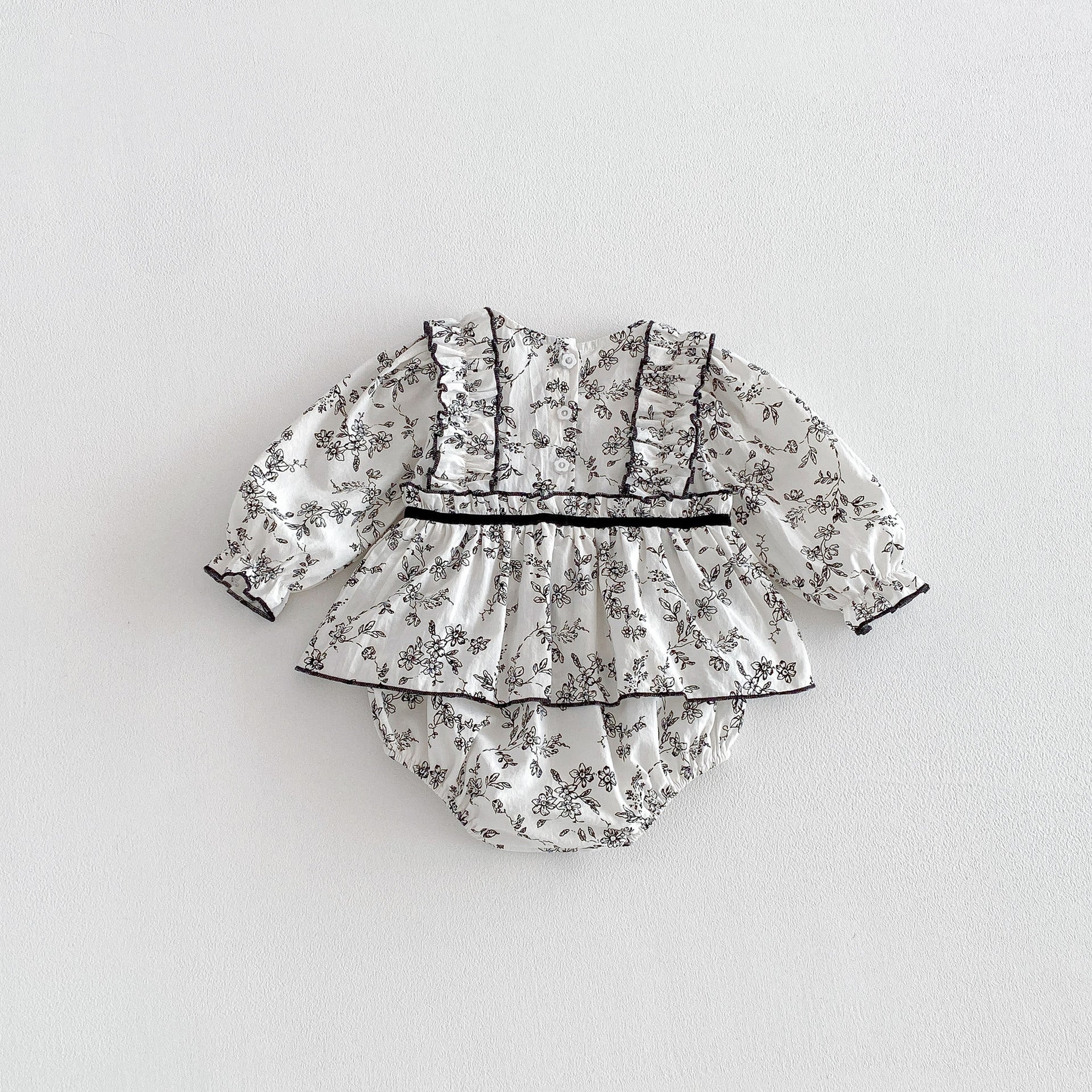 Spring Arrival Baby Girls Long Sleeves Crew Neck Floral Bodysuit, MyKids-USA®, Bodysuits, MyKids-USA -  -  -  -  -  -  - .