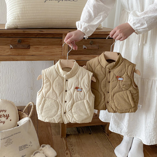 Arrival Winter and Autumn Baby Kids Unisex Cartoon Pattern Sleeveless Thick Vest, MyKids-USA®, Baby & Toddler Coats & Jackets, MyKids-USA -  -  -  -  -  -  - .