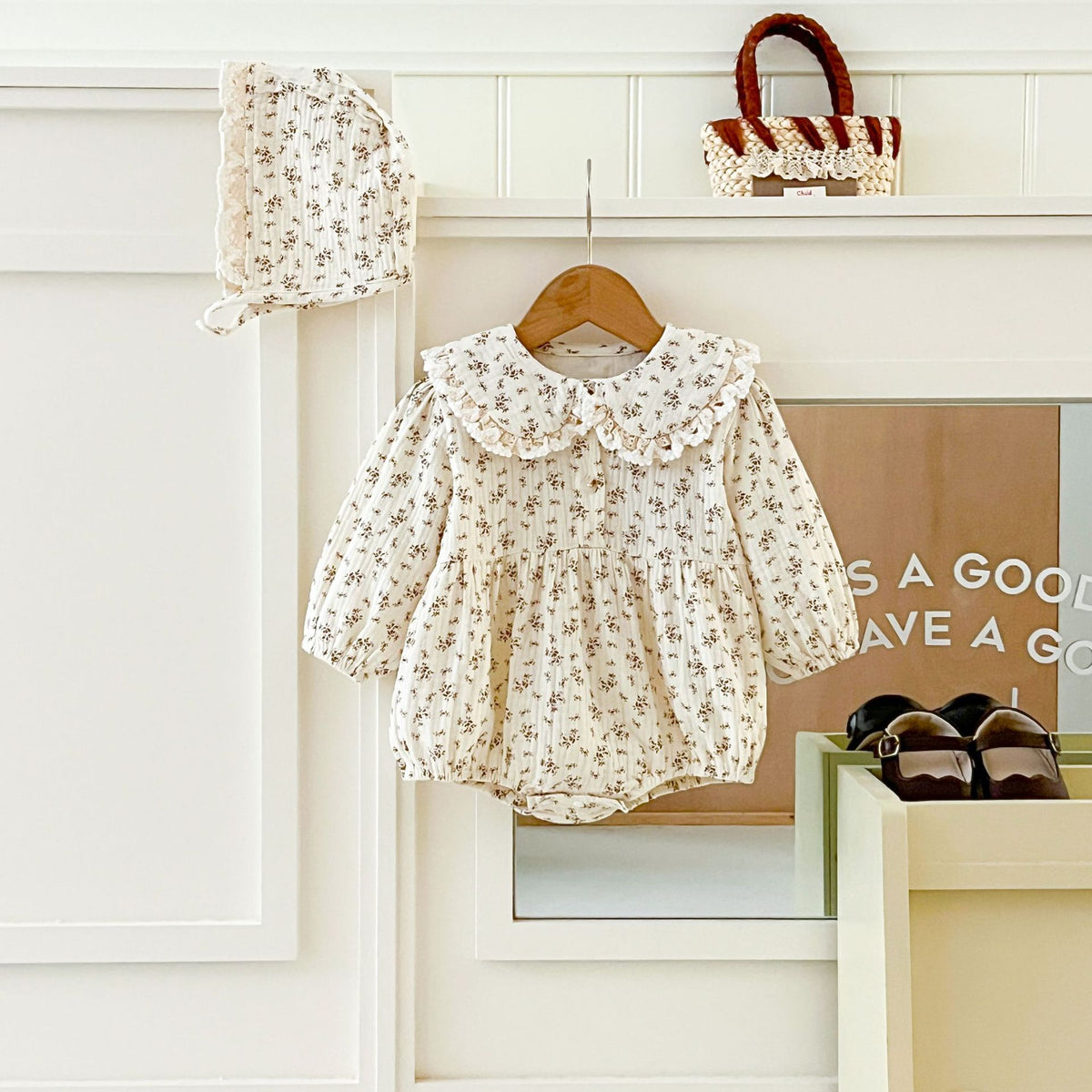 MyKids-USA® Autumn Arrival Baby Girls Long Sleeves Floral Bodysuit