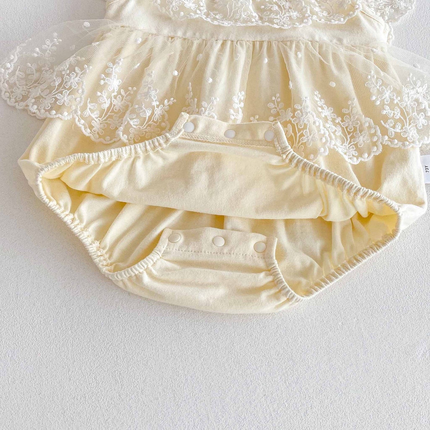 Summer Arrival Baby Girls Cute Floral Pattern Embroidered Tulle Patchwork Sleeveless Onesies, MyKids-USA®, Baby One-Pieces, MyKids-USA -  -  -  -  -  -  - 