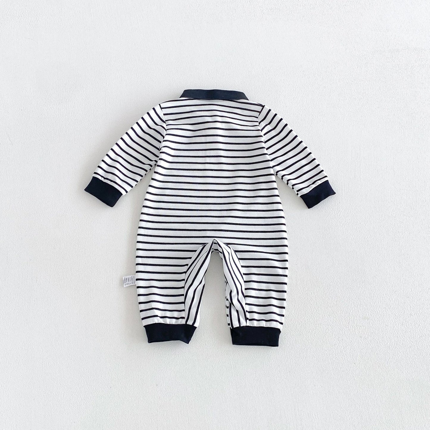 MyKids-USA® Autumn Arrival Baby Boys Long Sleeves Casual Turn-down Collar Rompers