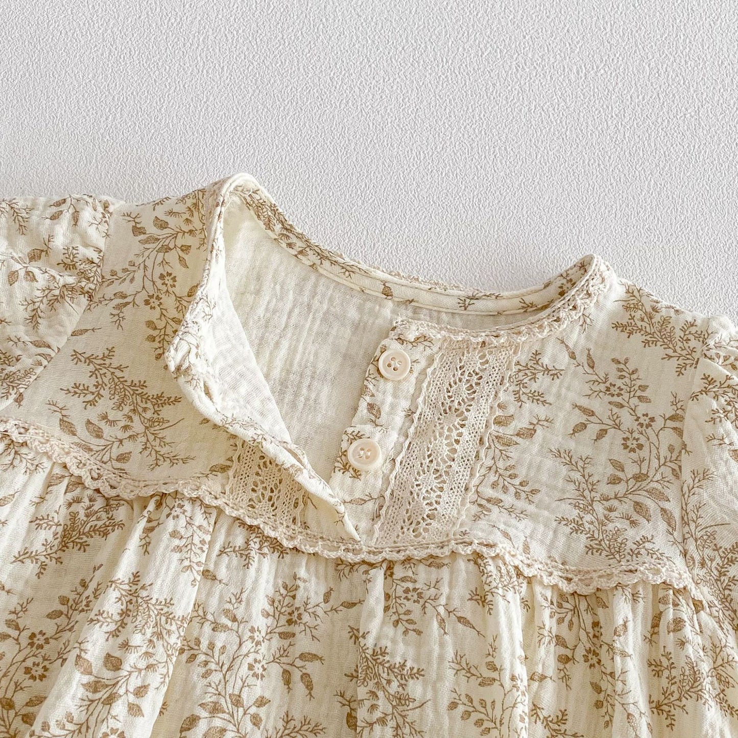 Summer Arrival Baby Girls Short Sleeves Vintage Floral Bodysuit, MyKids-USA®, Bodysuits, MyKids-USA -  -  -  -  -  -  - .