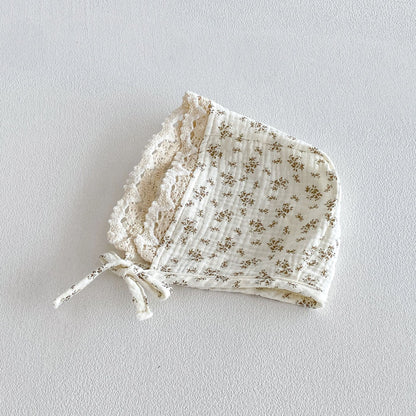 Summer Arrival Baby Girls Short Sleeves Flowers Pattern Vintage Bodysuit with Hat, MyKids-USA®, Baby & Children's One-Pieces, MyKids-USA -  -  -  -  -  -  - .