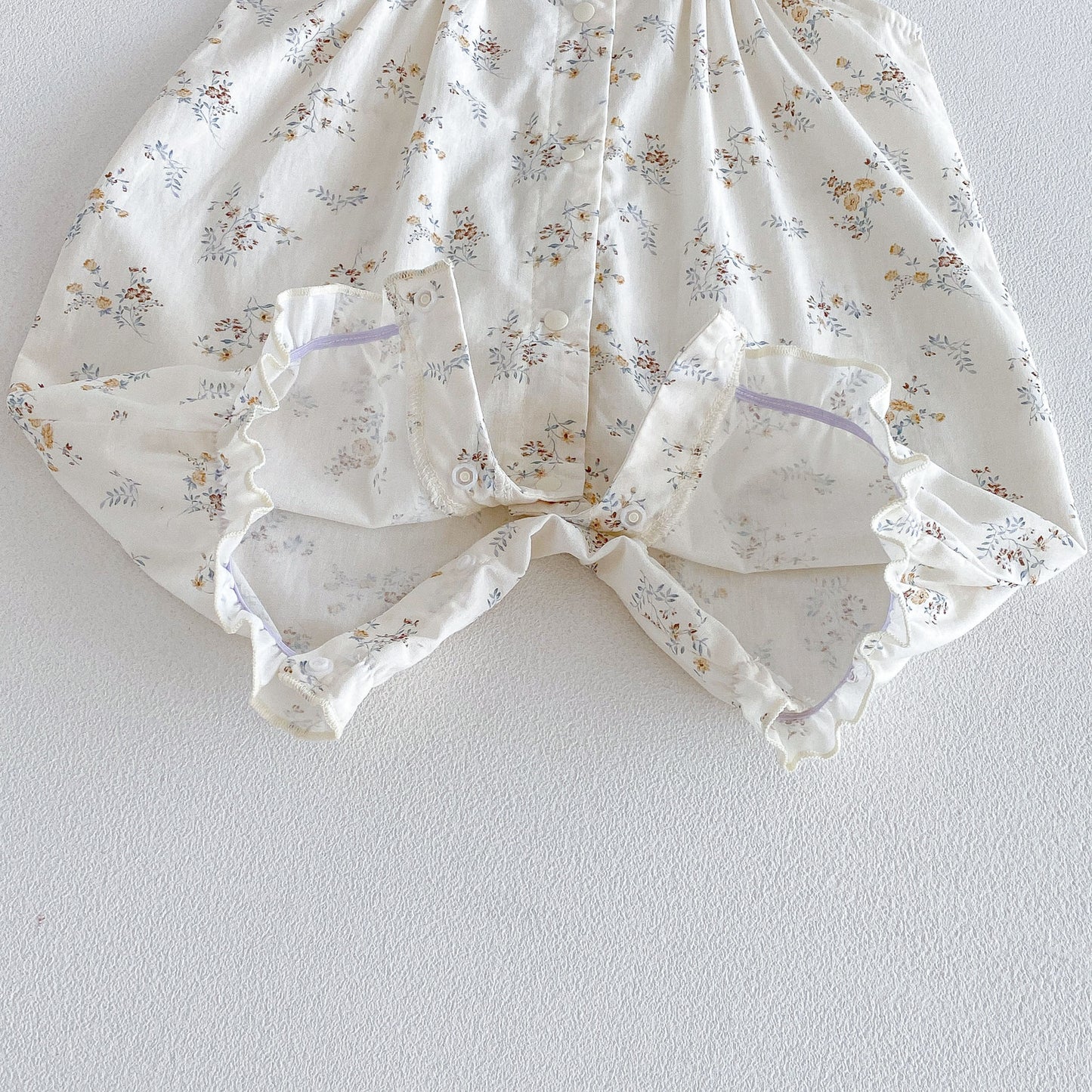 Design Summer Baby Kids Girls Fly Sleeves Floral Pattern Rompers