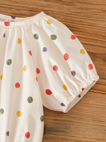 MyKids-USA® Summer Arrival Baby Girls Sleeveless Cute Plaid/Dots Pattern Bodysuit