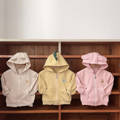 Autumn Arrival Baby Unisex Long Sleeves Cartoon Pattern Logo Hooded Coat, MyKids-USA®, Baby & Toddler Coats & Jackets, MyKids-USA -  -  -  -  -  -  - 