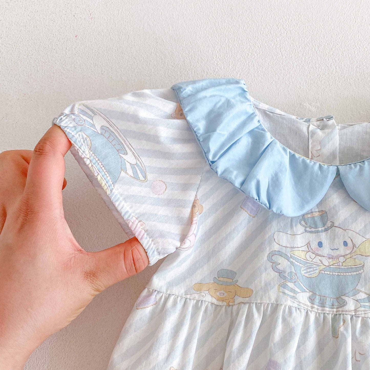 Summer Arrival Baby Girls Cute Cartoon Pattern Short Sleeves Striped Onesies, MyKids-USA®, Baby One-Pieces, MyKids-USA -  -  -  -  -  -  - 