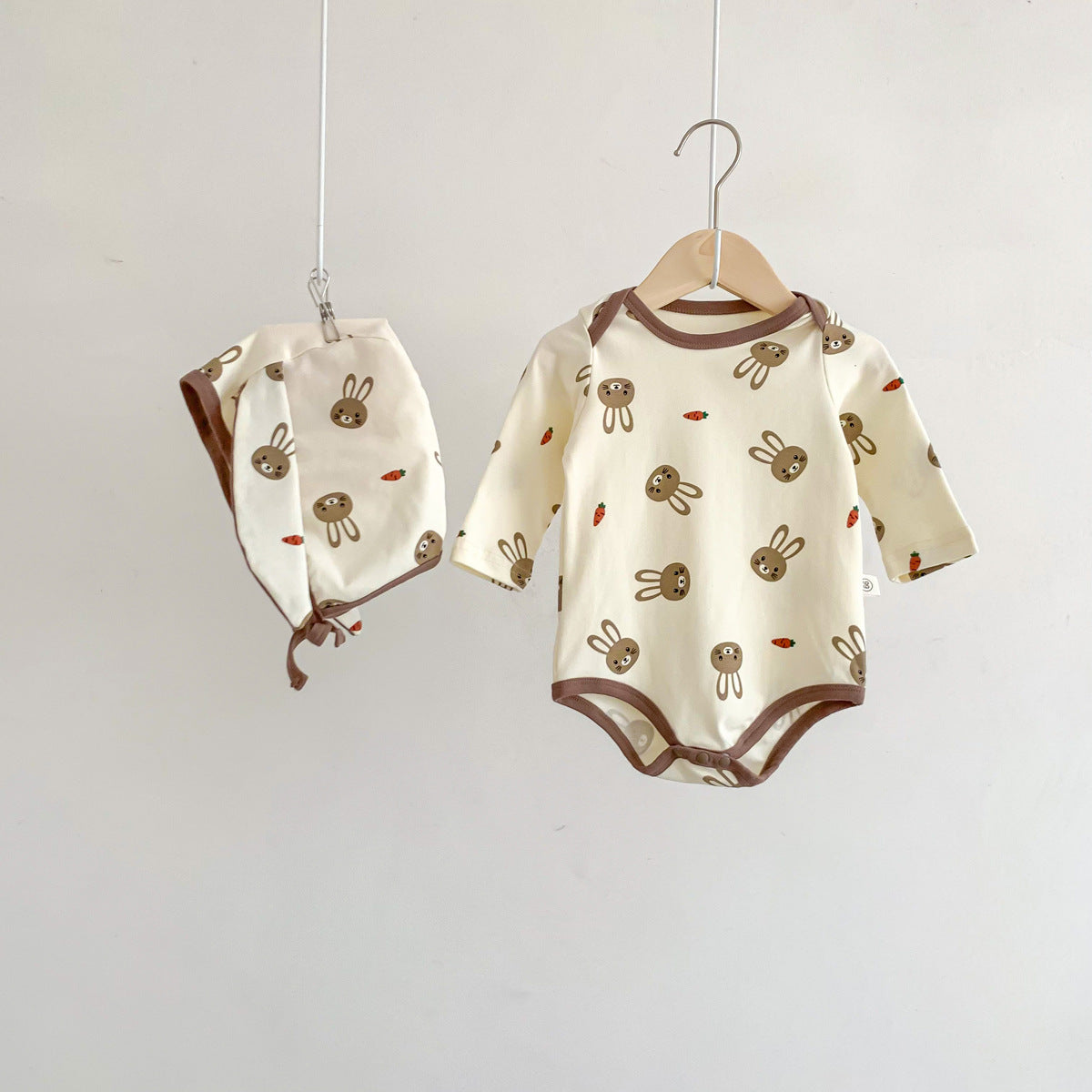Autumn Arrival Baby Unisex Long Sleeves Cute Rabbits Pattern Onesies, MyKids-USA®, Bodysuits, MyKids-USA -  -  -  -  -  -  - 