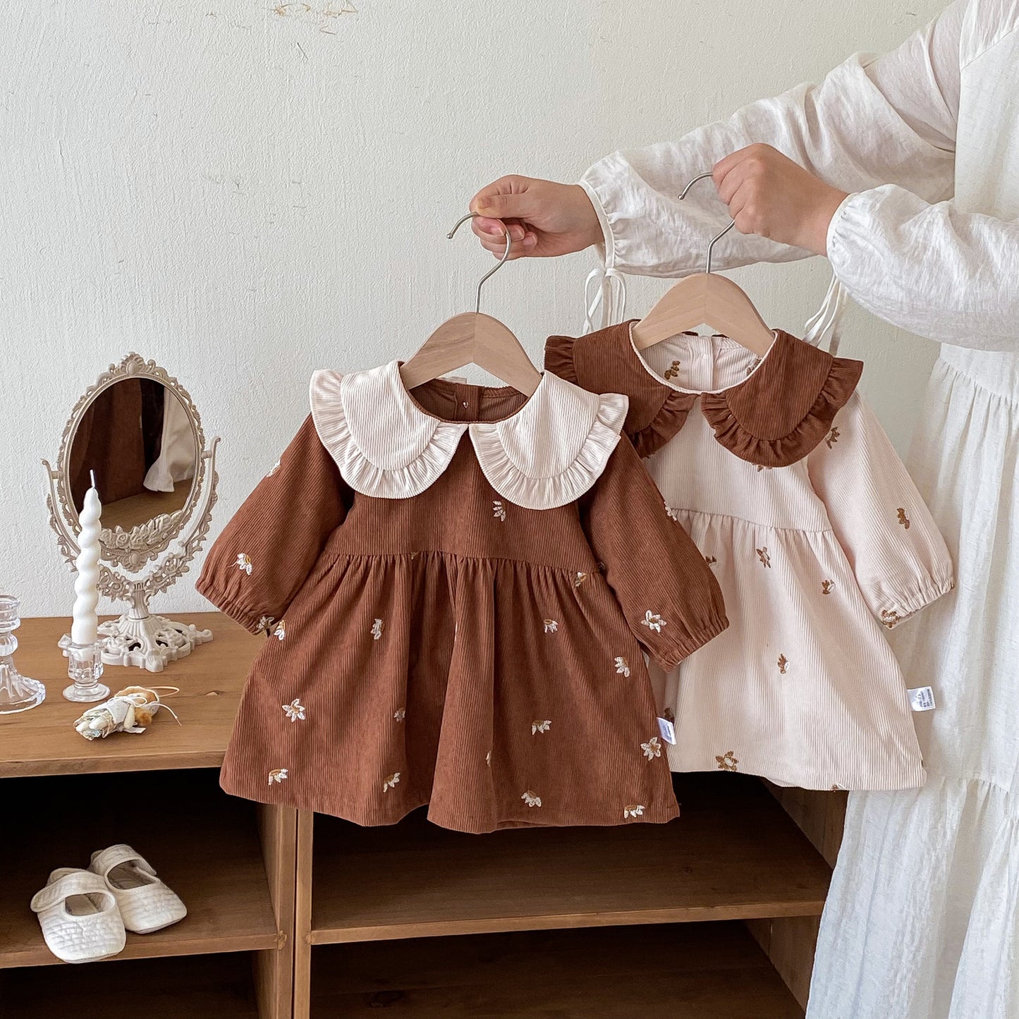 Autumn Hot Selling Baby Kids Girls Princess Long Sleeves Flowers Embroidered Pattern Dress, MyKids-USA®, Baby & Toddler Dresses, MyKids-USA -  -  -  -  -  -  - 