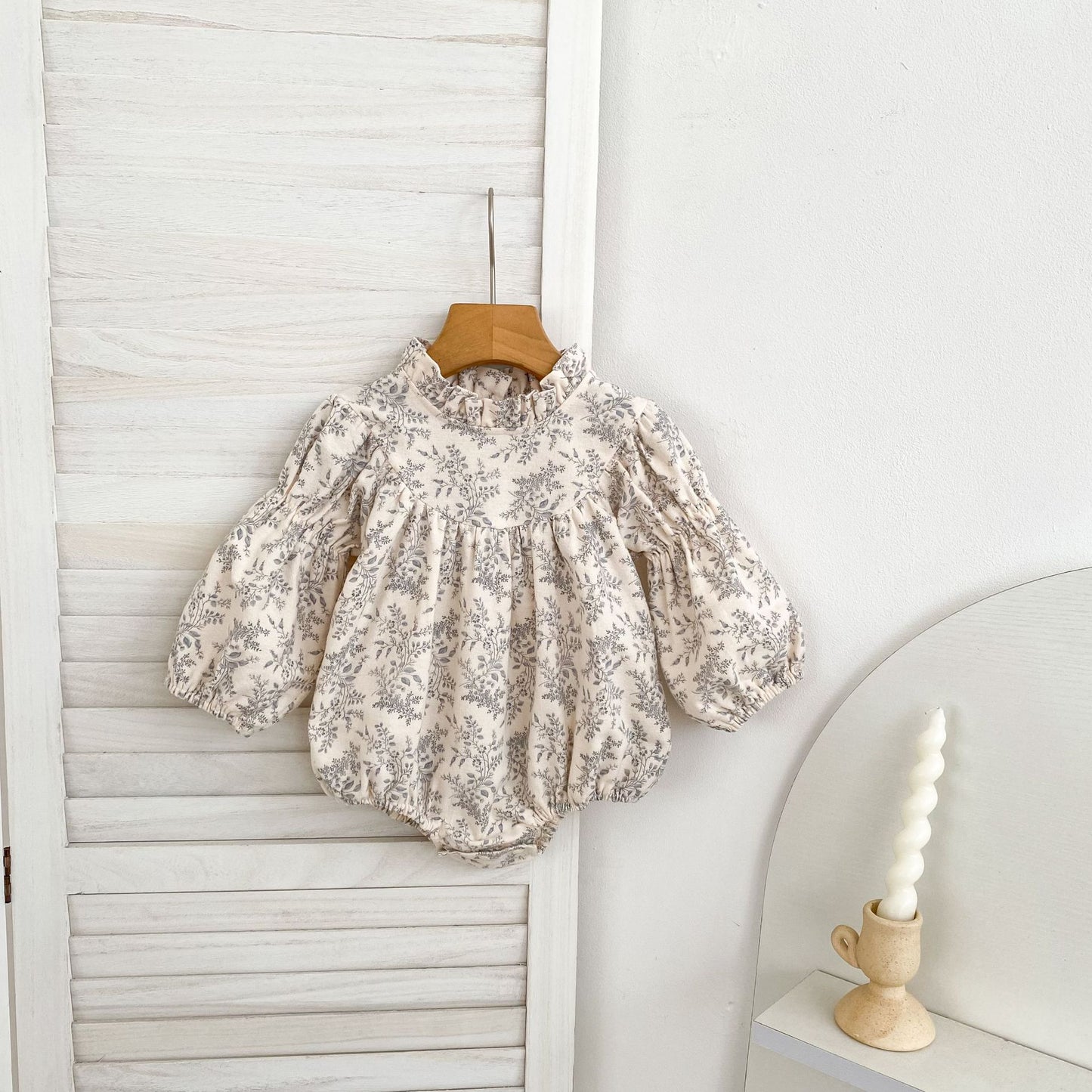 MyKids-USA® Autumn Vintage Floral Baby Kids Girls Princess Long Sleeves Bodysuit
