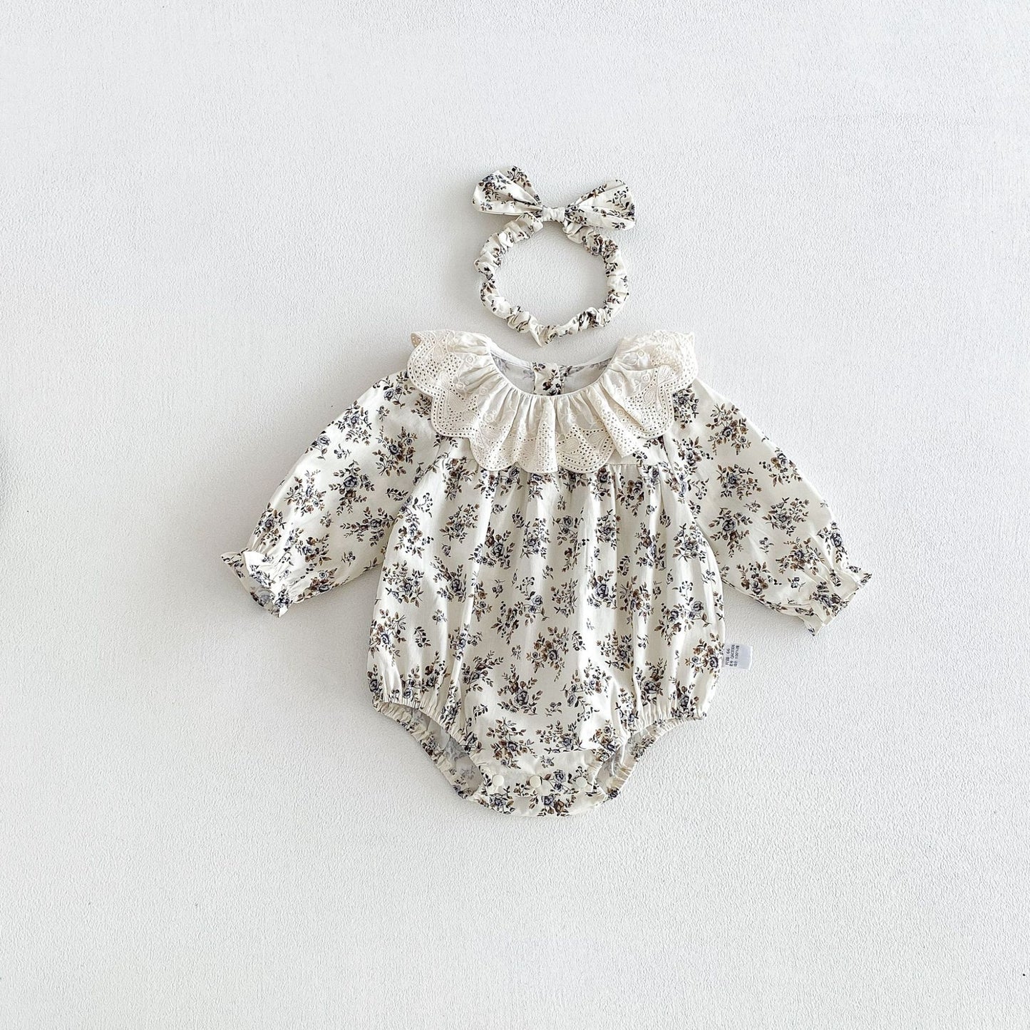 MyKids-USA® Autumn Arrival Baby Girls Long Sleeves Cute Color Patchwork Floral Bodysuit