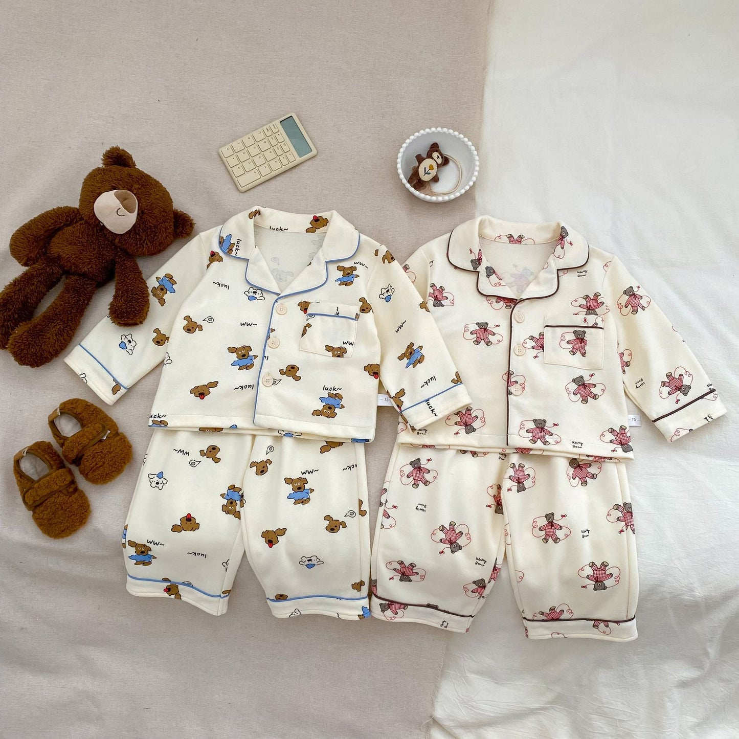 Winter and Autumn Baby Kids Long Sleeves Animals Cartoon Pattern Top and Pants Pajamas Clothing Set, MyKids-USA®, Pajamas, MyKids-USA -  -  -  -  -  -  - 