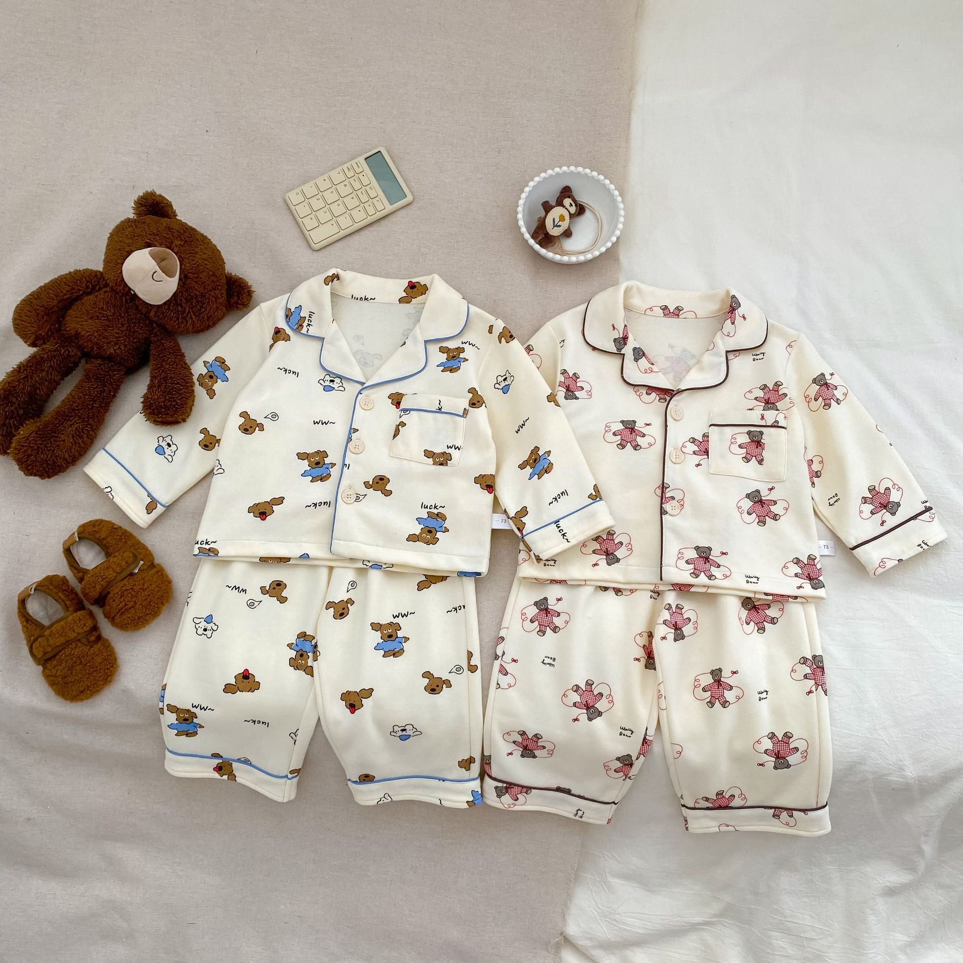 Winter and Autumn Baby Kids Long Sleeves Animals Cartoon Pattern Top and Pants Pajamas Clothing Set, MyKids-USA®, Pajamas, MyKids-USA -  -  -  -  -  -  - 