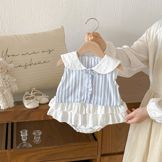 Summer Baby Kids Girls Long Sleeves Striped Vest and Skirt Clothing Set, MyKids-USA®, Baby & Toddler Outfits, MyKids-USA -  -  -  -  -  -  - .