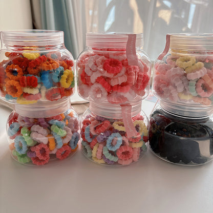 Collection of 100 Versatile Colorful Hair Ties, MyKids-USA®, Ponytail Holders, MyKids-USA -  -  -  -  -  -  - .