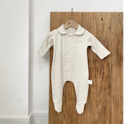 MyKids-USA® Autumn Hot Selling Baby Unisex Single Breasted Long Sleeves Plain Romper