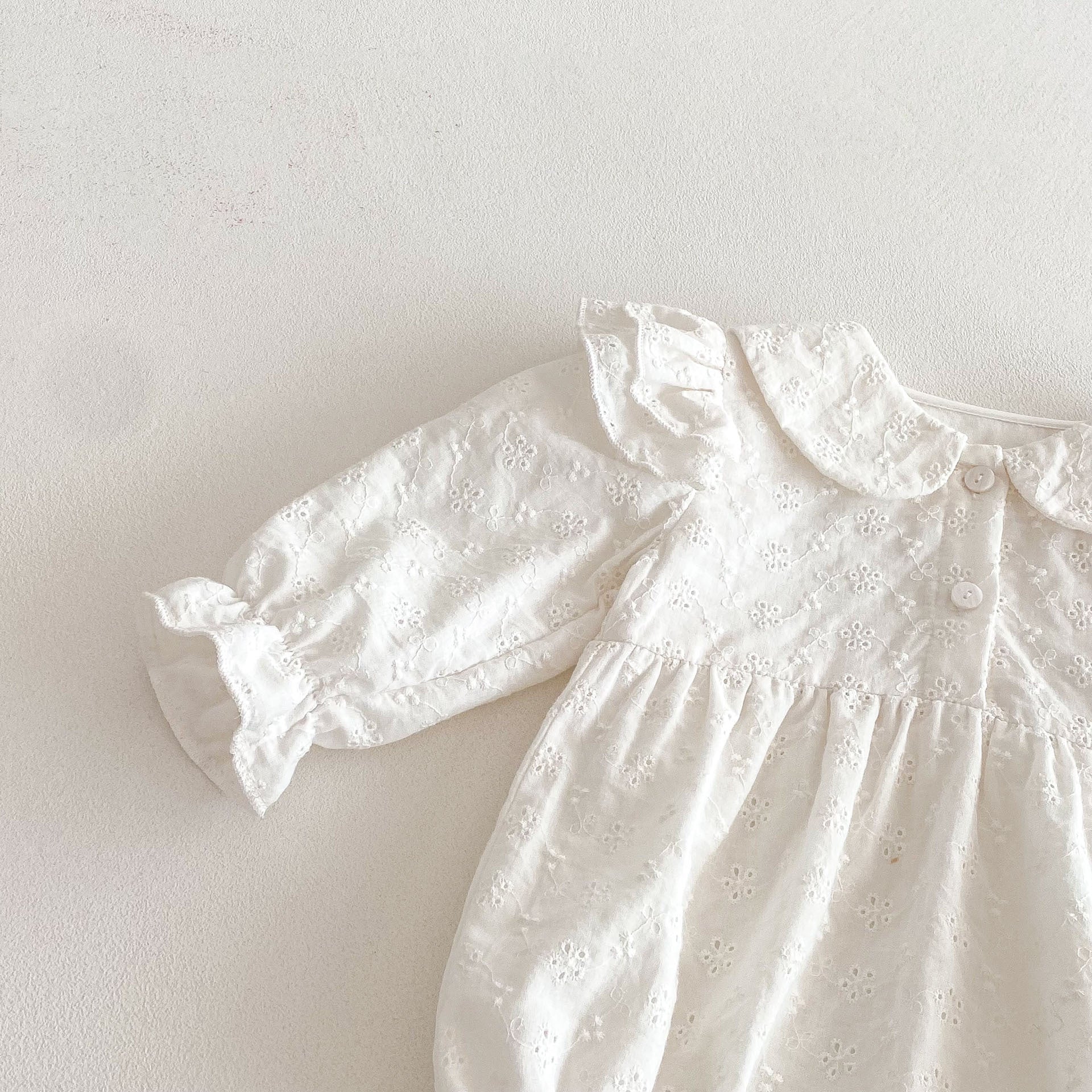 Spring Arrival Baby Girls Cute Floral Embroidered Pattern Long Sleeves, MyKids-USA®, Baby One-Pieces, MyKids-USA -  -  -  -  -  -  - 