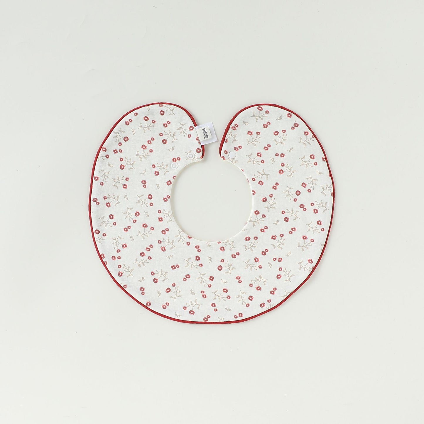 Adorable Simple Pattern Cotton Snap-on Round Shaped Bib, MyKids-USA®, Bibs, MyKids-USA - Size/Age - M (1-3Y) - Color - Apricot -  -  - TR2601301811-A.
