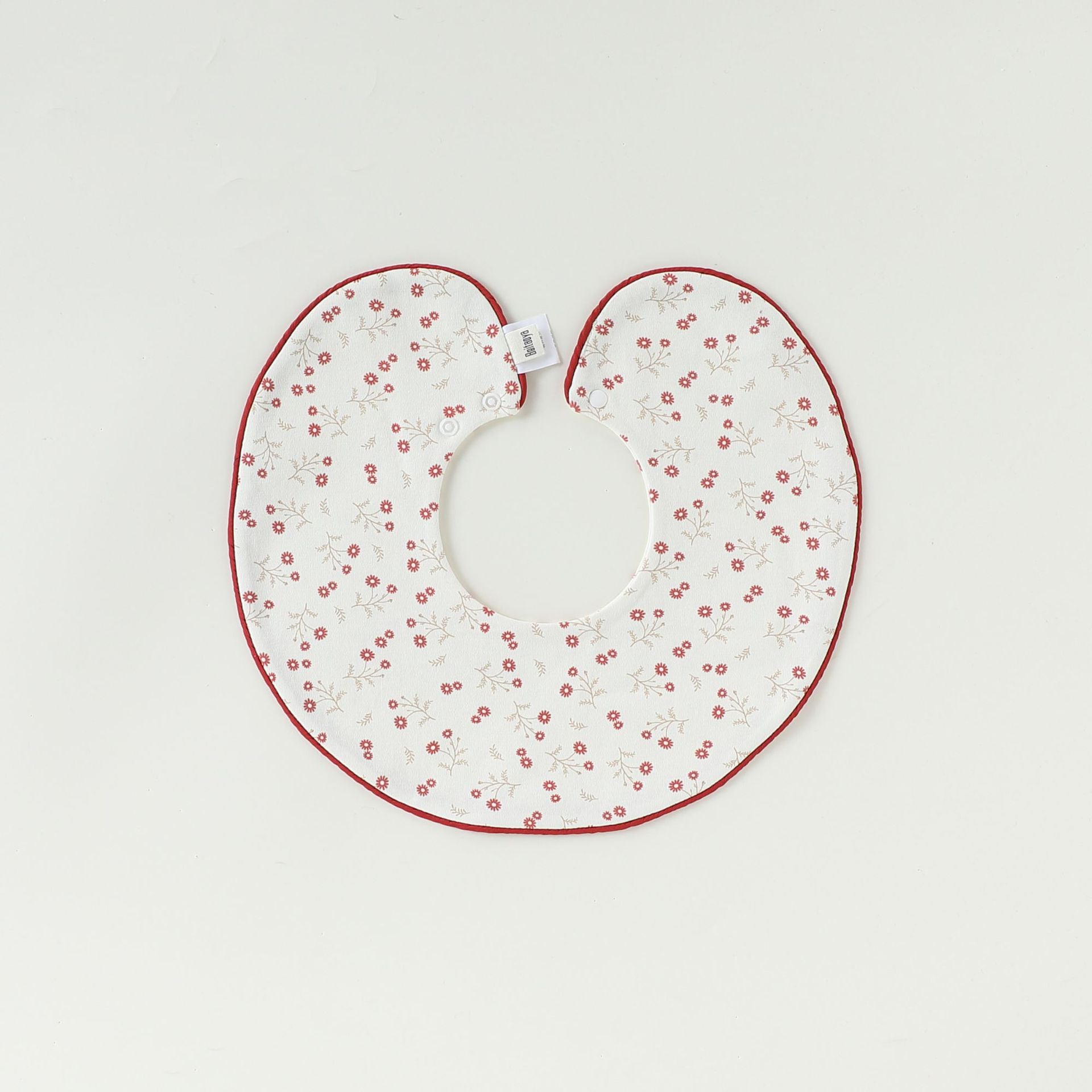 Adorable Simple Pattern Cotton Snap-on Round Shaped Bib, MyKids-USA®, Bibs, MyKids-USA - Size/Age - M (1-3Y) - Color - Apricot -  -  - TR2601301811-A.