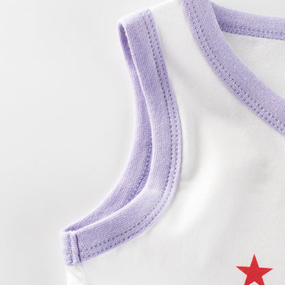 Baby Girl Rabbit Pattern Sleeveless Cotton Vest