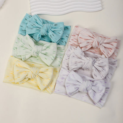 Printed Bow Headband for Baby with Fontanelle Protection, MyKids-USA®, Hair Pins, Claws & Clips, MyKids-USA -  -  -  -  -  -  - .