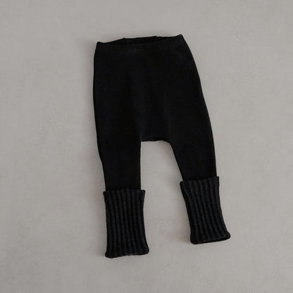 Arrival Baby Boy And Girl Solid Color/Color Patchwork Winter and Autumn Casual Elastic Pants