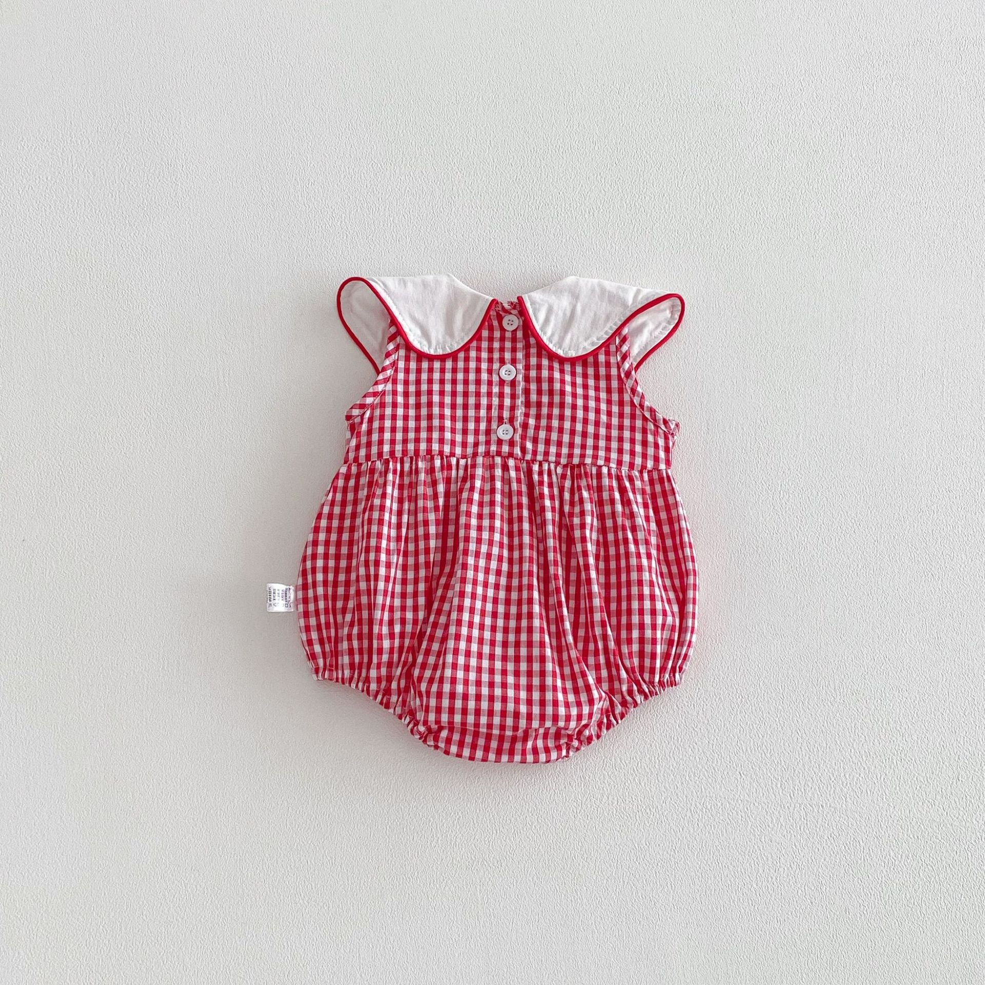 Arrival Summer and Spring Baby Girls Plaid Sleeveless Bodysuit, MyKids-USA®, Bodysuits, MyKids-USA -  -  -  -  -  -  - .