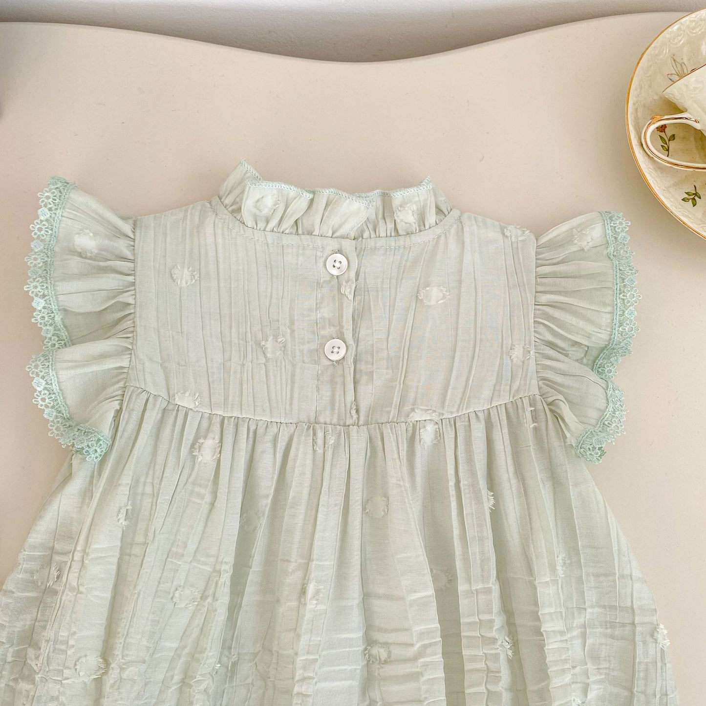 Summer Arrival Baby Girls Fly Sleeves Solid Color Bodysuit, MyKids-USA®, Bodysuits, MyKids-USA -  -  -  -  -  -  - .