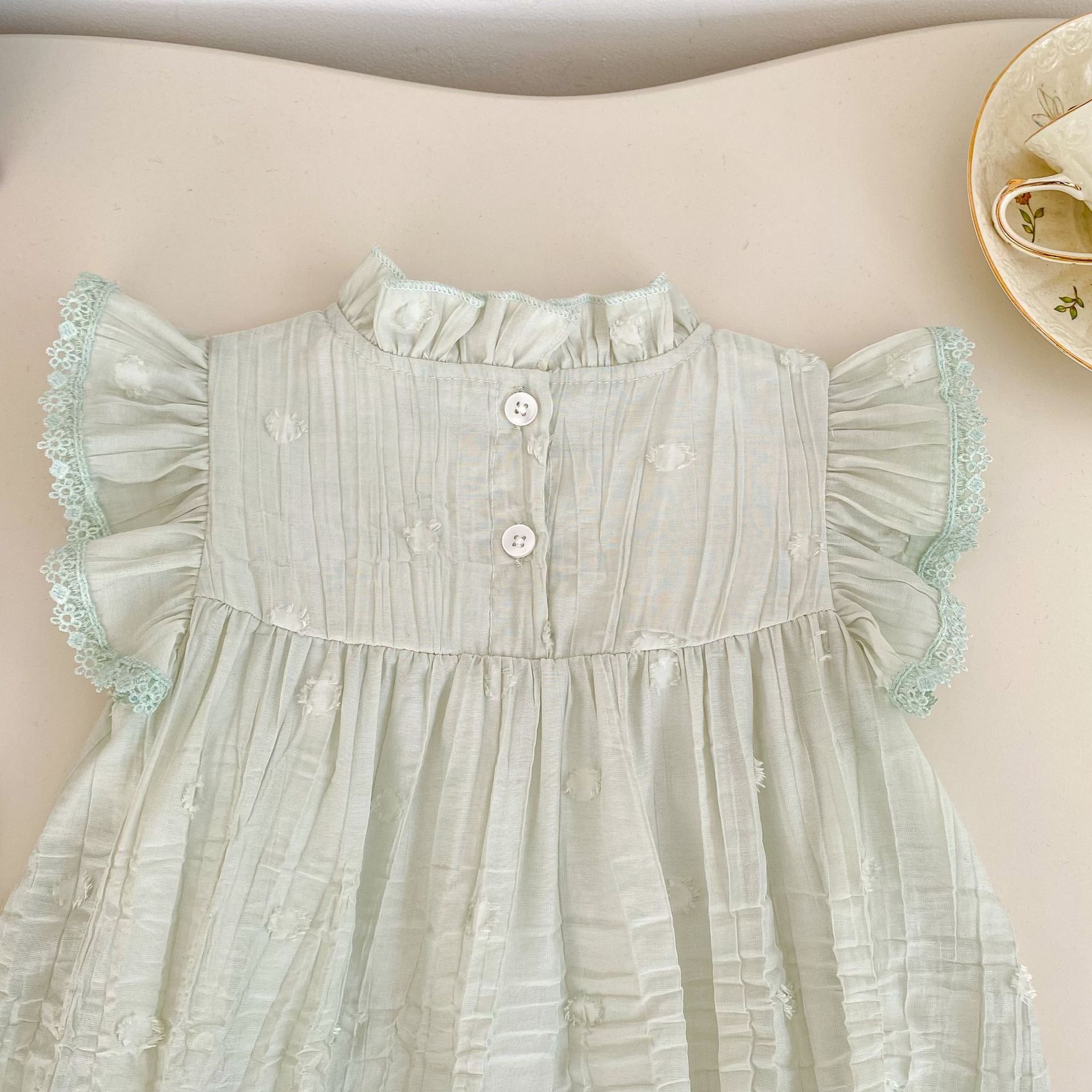 Summer Arrival Baby Girls Fly Sleeves Solid Color Bodysuit, MyKids-USA®, Bodysuits, MyKids-USA -  -  -  -  -  -  - .