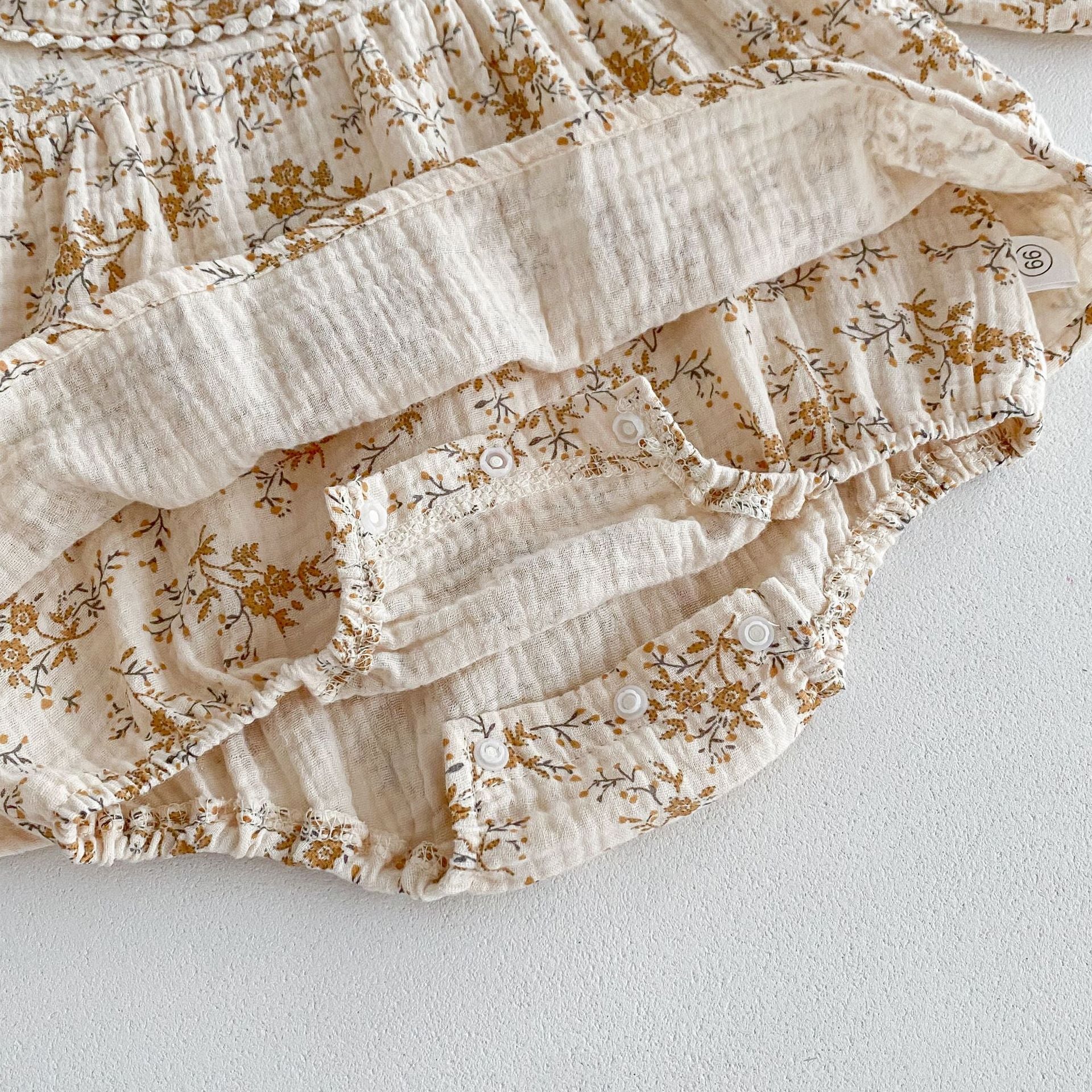 Autumn Arrival Baby Girls Long Sleeves Floral Pattern Vintage Onesies, MyKids-USA®, Baby & Toddler Dresses, MyKids-USA -  -  -  -  -  -  - 