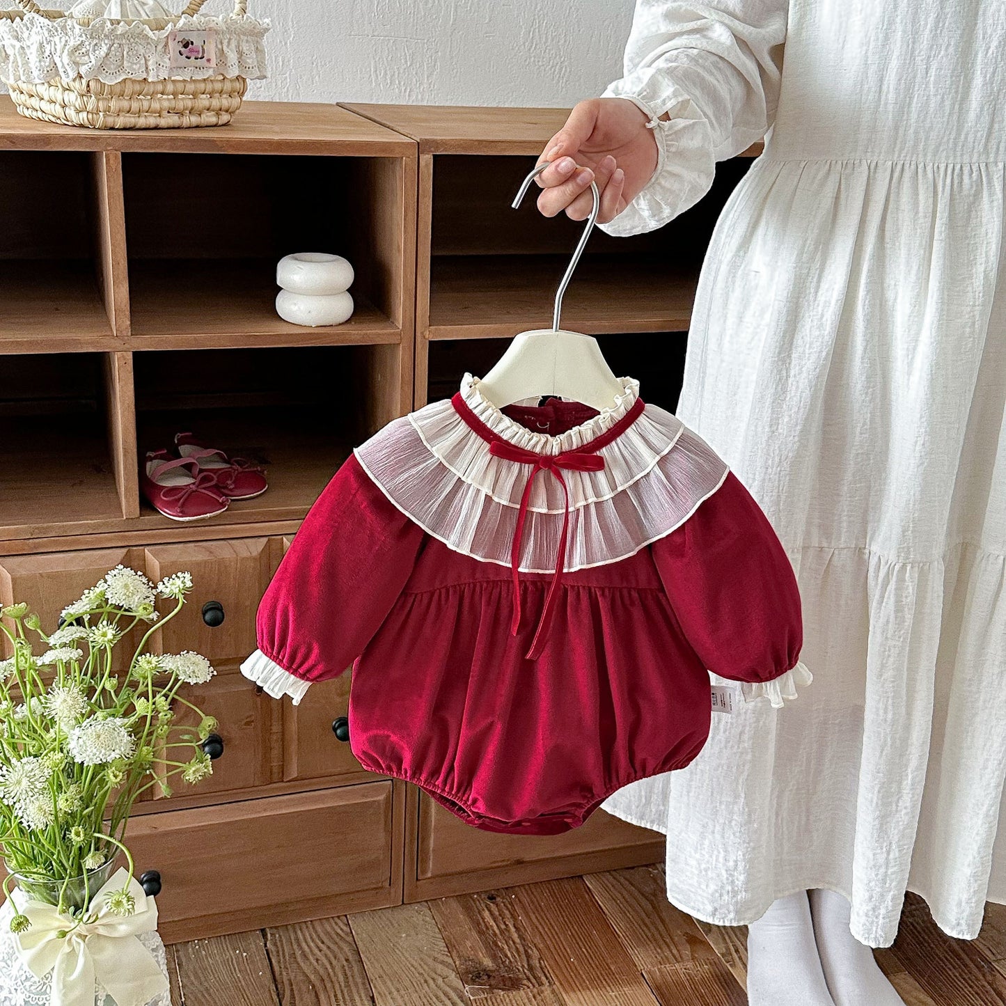 MyKids-USA® Autumn Arrival Baby Girls Long Sleeves Color Patchwork Bodysuit
