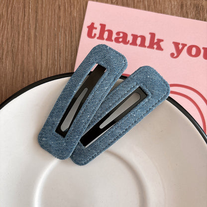 Collection of 2 Versatile Geometric Pattern Hair Clips, MyKids-USA®, Hair Pins, Claws & Clips, MyKids-USA - Size/Age - Average Size (0-12Y） - Color - Red -  -  - TR2601231817-G.