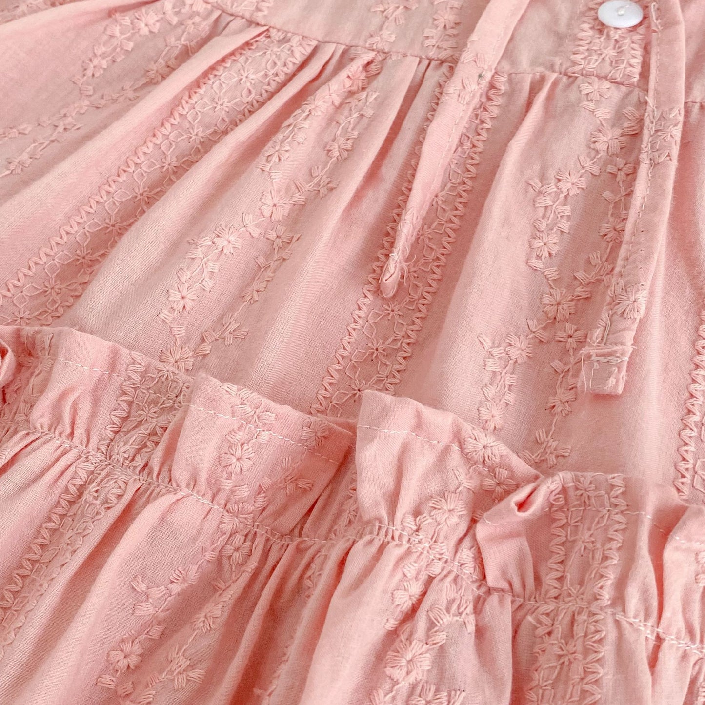 Design Autumn Floral Pattern Baby Kids Girls Bow-Tied Collar Onesies and Dress – Princess Sister Matching Set