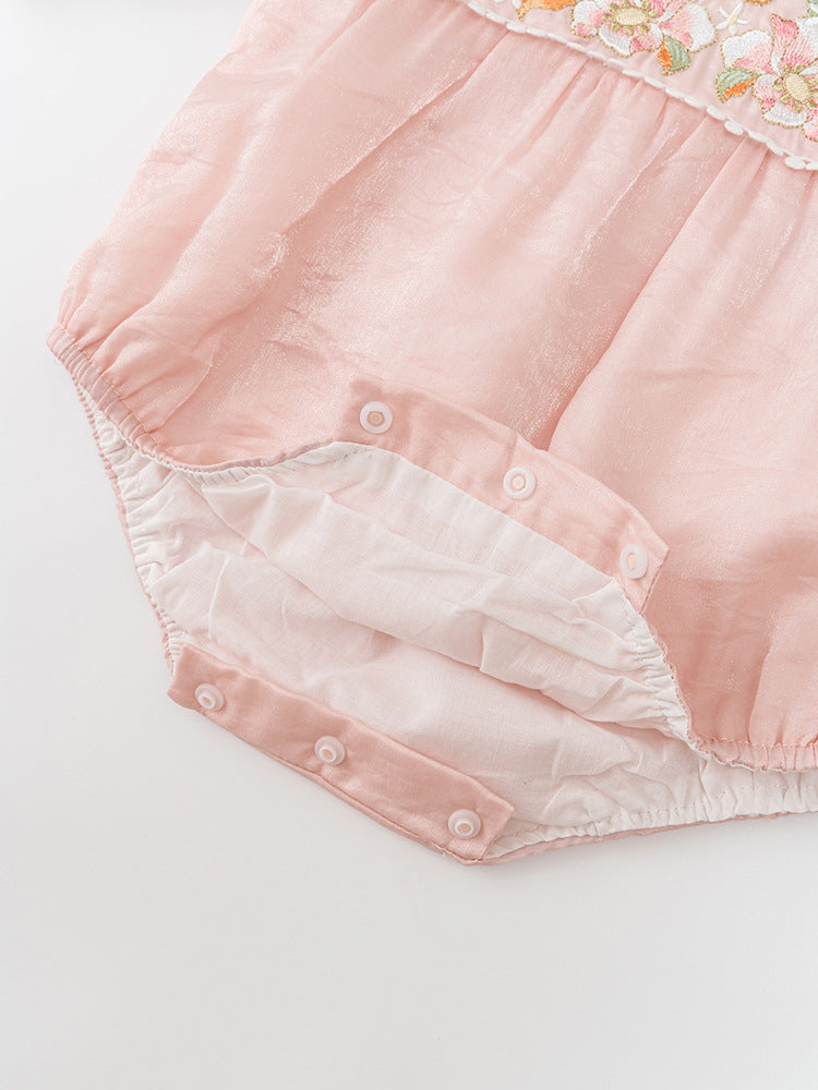 Arrival Autumn Baby Kids Girls Long Sleeves V Neck Embroidery Flowers Pattern Onesies and Dress – Princess Sister Matching Set, MyKids-USA®, Baby One-Pieces, MyKids-USA -  -  -  -  -  -  - 